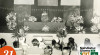 Foto Ketua Umum Dewan Pimpinan Nahdlatul Ulama (NU) / Wakil Perdana Menteri II Idham Chalid menyampaikan riwayat perjuangan NU pada Resepsi Hari Ulang Tahun (HUT) Partai NU ke-34 di Gedung Olahraga, 1959.
