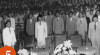Foto Pembukaan Kongres Partai Sosialisi Indonesia  (PSI) ke-2 di Jakarta pada tanggal 5 Juni 1955.   Tampak pada Foto Presiden Sukarno serta Ketua Umum PSI Sutan Sjahrir
